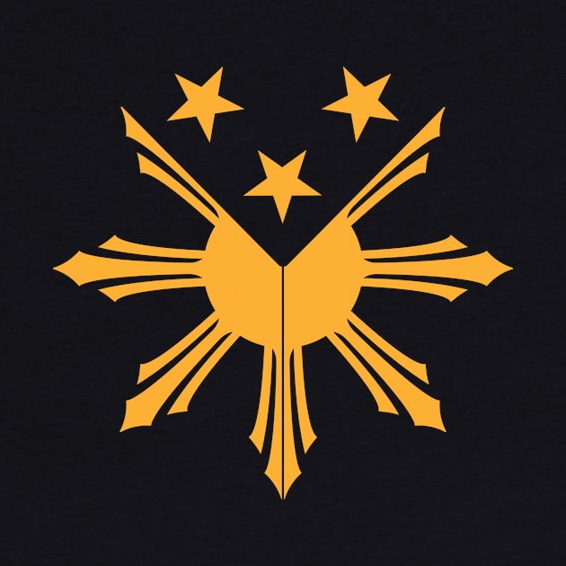 Filipino Sun and Stars Pinoy decal by Estudio3e